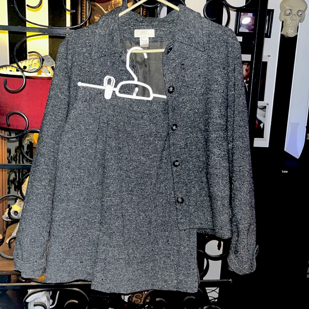 J. Jill two piece wool blend suit - jacket and skirt.